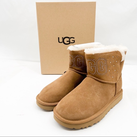 UGG W CLASSIC GEM MINI BOOT - Picture 2 of 16